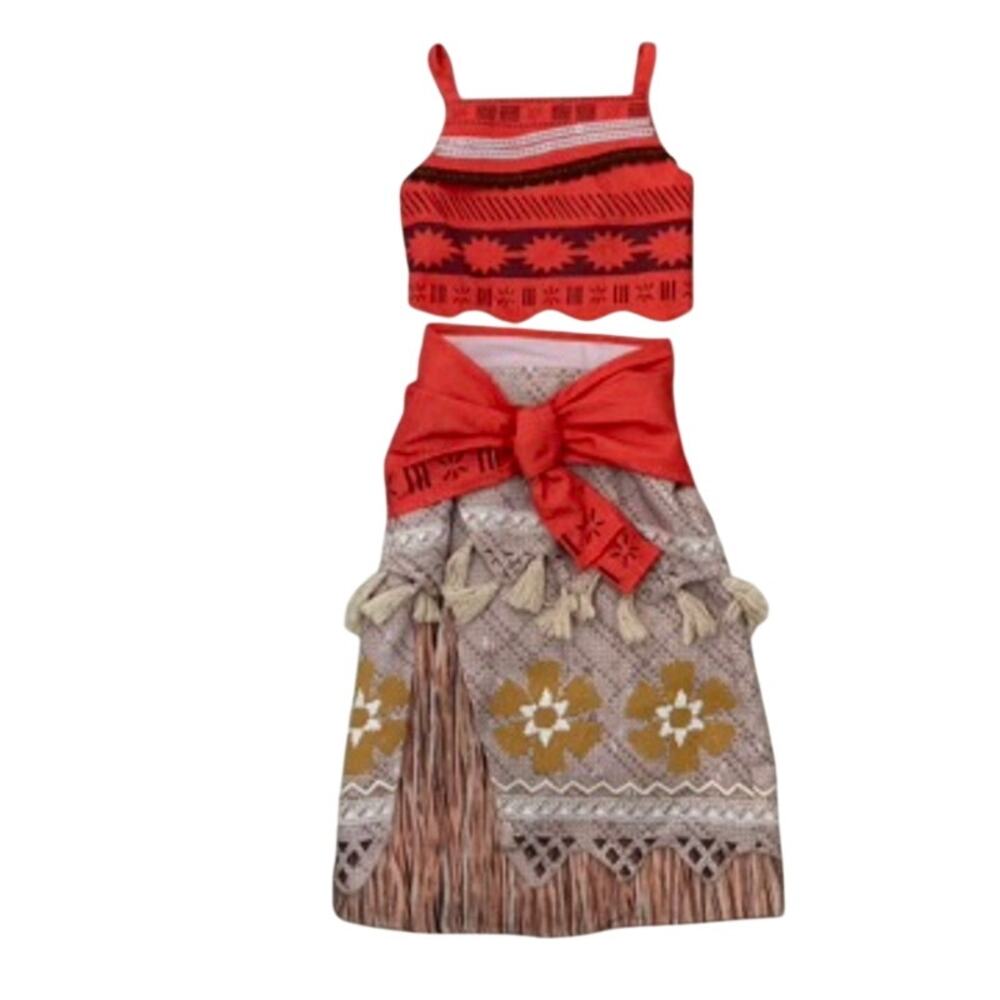 Disney 3 Piece Moana Costume Dress Up 5/6